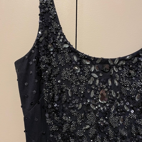 Adrianna Papell Blue Sequin Dress - Picture 2 of 10